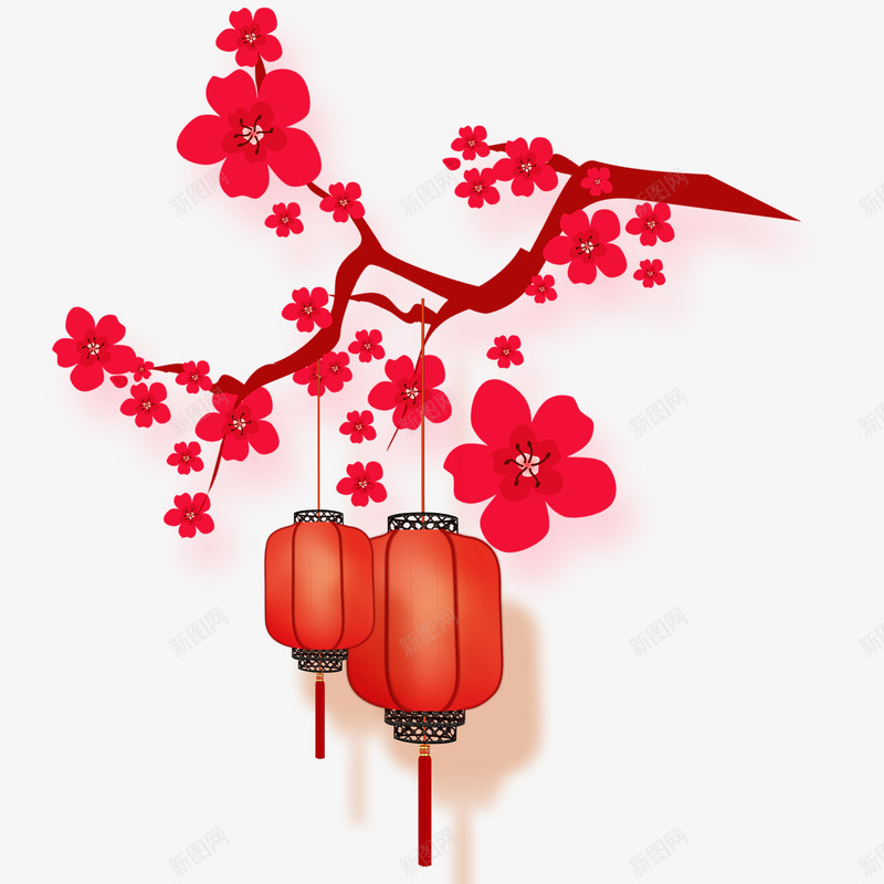 红色灯笼png免抠素材_88icon https://88icon.com 2017 庆国庆灯笼 新年元素 灯笼 红色 金鸡 鸡年 鸡年元素