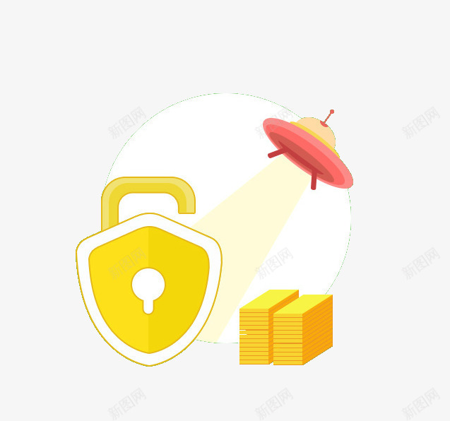 安全盾牌UFOpng免抠素材_88icon https://88icon.com 保障 安全盾 安全锁 平面 页面