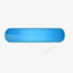 科技感按钮蓝色标题框科技感按钮图标高清图片