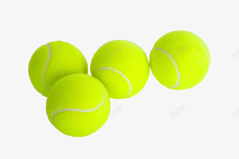 四个网球png免抠素材_88icon https://88icon.com 一堆球 体育 四个网球 实物 打球赛 煅炼 球类 运动