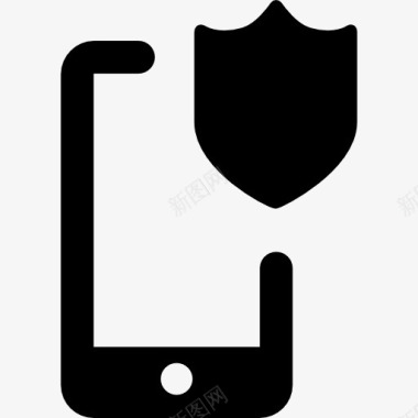 手保护智能手机图标图标