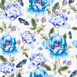 蓝色玫瑰花素材