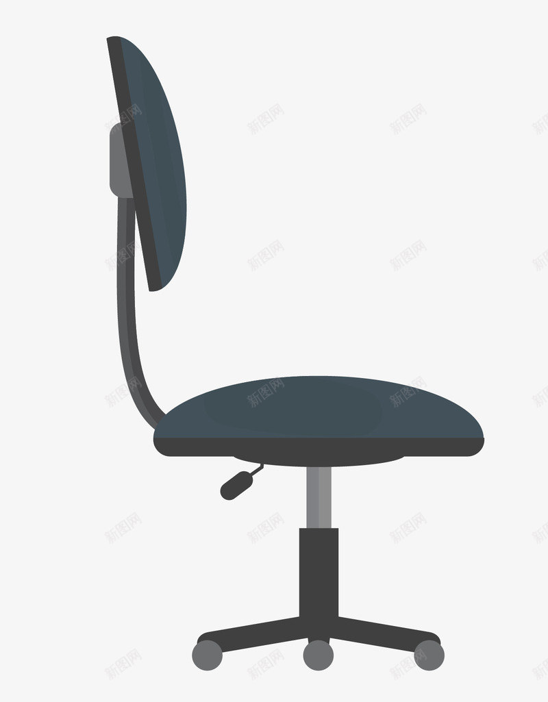 黑色的办公室可升降椅子png免抠素材_88icon https://88icon.com 办公室 升降 卡通手绘 坐位 坐席 座位 椅子 调节高度 黑色