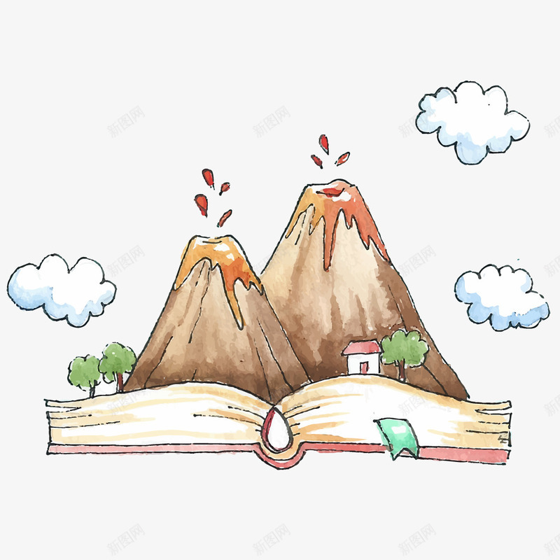 手绘世界阅读日书籍火山矢量图ai免抠素材_88icon https://88icon.com 世界 世界读书日 书本 书籍 书籍火山 卡通 学习 手绘 校园 知识 读书日 阅读 矢量图