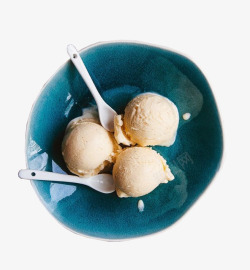 一碗芒果冰淇淋素材