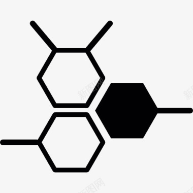 化学分子键图标图标