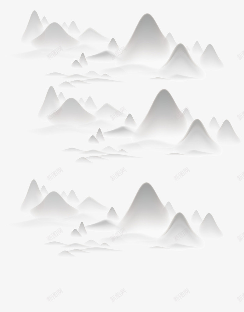 水墨山峰png免抠素材_88icon https://88icon.com 中国风 传统 古风 山水 崇山峻岭 水墨 海报 背景
