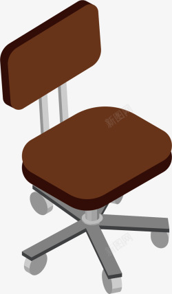 棕色的椅子矢量图素材
