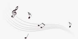 扁平化音乐音符音乐音符五线谱高清图片