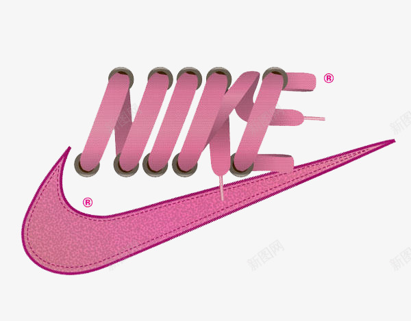 NIKEpng免抠素材_88icon https://88icon.com NIKE 品牌 紫色 艺术字 鞋子 鞋带