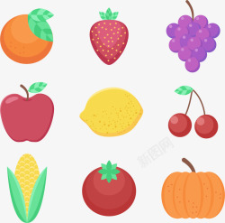彩色食物水果素材