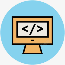 学电脑手绘科技科学电脑显示图标高清图片