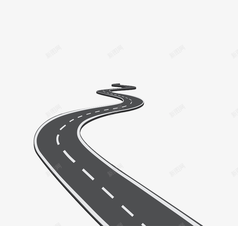 蜿蜒道路矢量图ai免抠素材_88icon https://88icon.com 创意 蜿蜒 设计 道路 矢量图