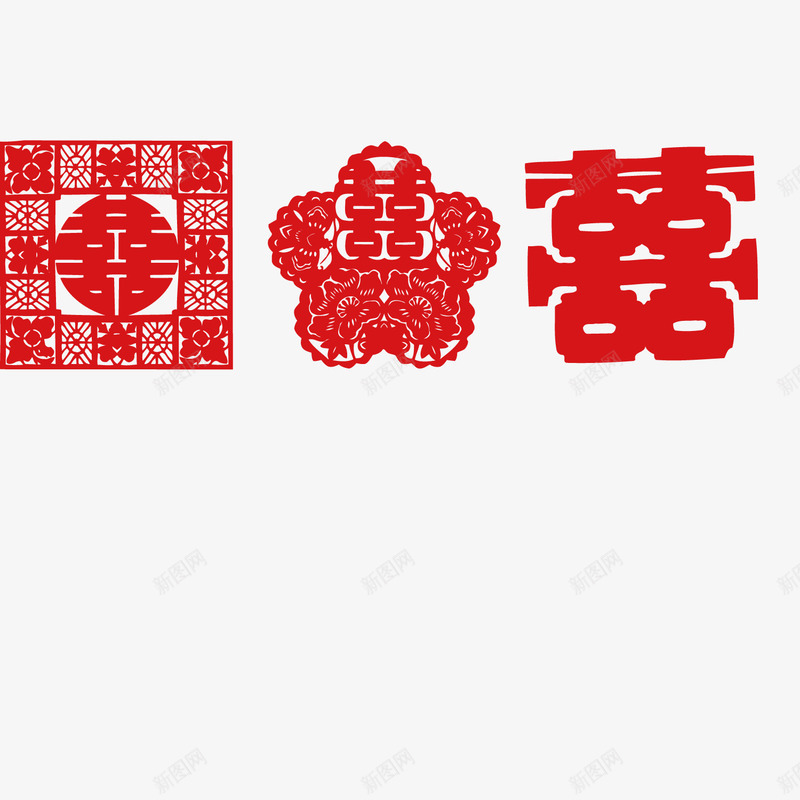 结婚喜印章png免抠素材_88icon https://88icon.com 印章 喜字 结婚