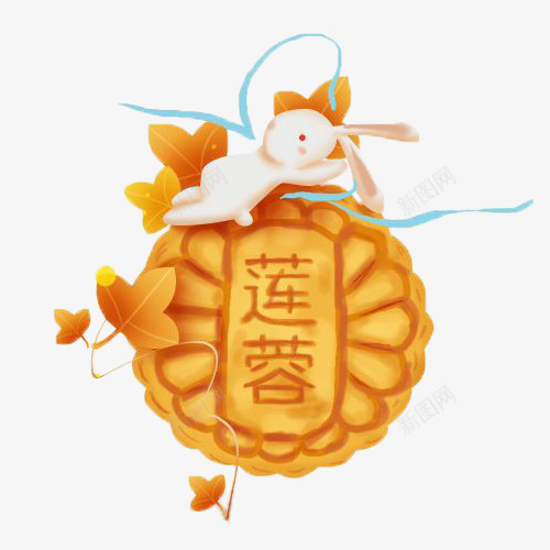 中秋月饼玉兔psd免抠素材_88icon https://88icon.com 中秋 月饼 玉兔 莲蓉