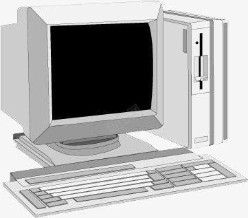台式计算机png免抠素材_88icon https://88icon.com 台式 台式计算机 电脑 计算机