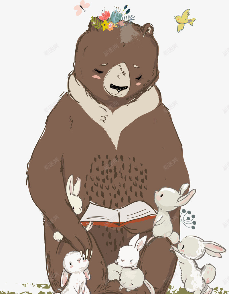 看书的棕色小熊png免抠素材_88icon https://88icon.com 小熊 手绘 棕色 看书