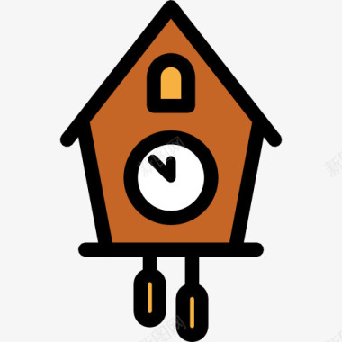 装潢图片布谷鸟钟图标图标