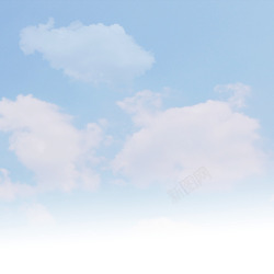 蓝色天空白云美丽背景素材