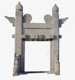 石材门框PNG中国风石材门框高清图片