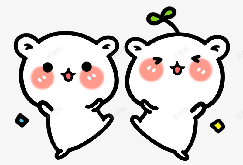 卡通元素可爱熊png免抠素材_88icon https://88icon.com 卡通 可爱 小熊 抓气球的熊 清新文艺