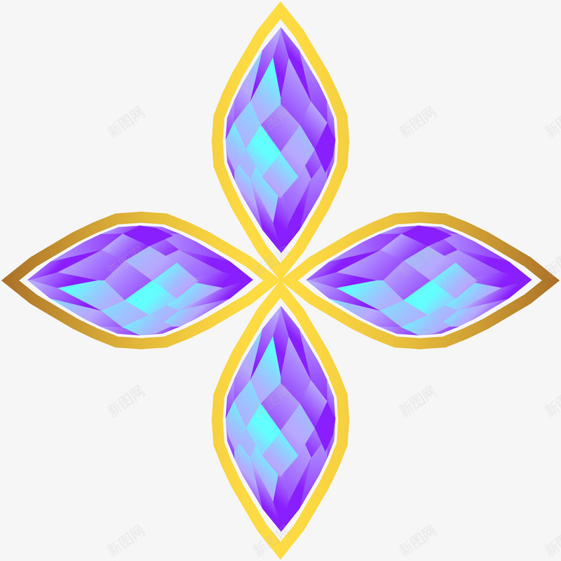 装饰紫色奢华珠宝装饰矢量图ai免抠素材_88icon https://88icon.com 奢华珠宝 宝石 紫色钻石 装饰图案 饰品装饰 矢量图