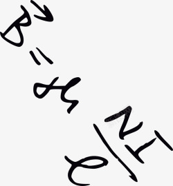 手绘初中数学公式素材