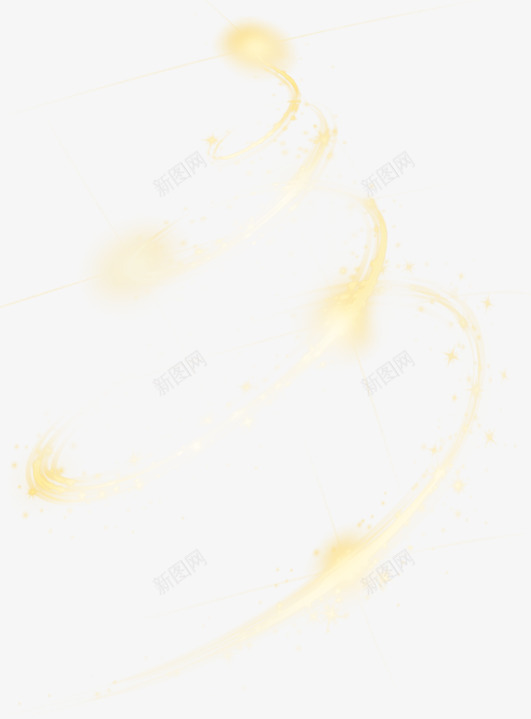 漂浮炫光黄色png免抠素材_88icon https://88icon.com 光 弯曲光 活动 漂浮 特效
