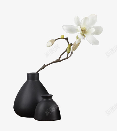 花卉png免抠素材_88icon https://88icon.com 中国风 插画 摆件 新中式 花卉 花瓶