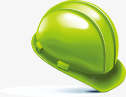绿色安全帽元素素材