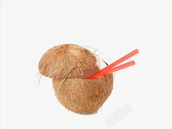 椰子冻里的筷子素材