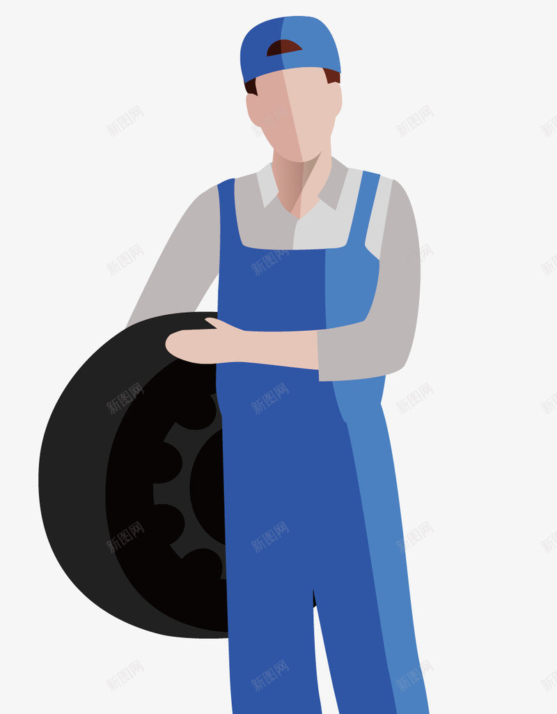 汽车修理厂的工人png免抠素材_88icon https://88icon.com 修理工png 修车工 戴帽子的修理工 矢量修理工 穿工作服的修理工 维修工衣服 轮胎修理工