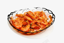 椒盐虾小吃食物图素材