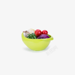 多功能塑料篮子FaSoLa圆形水果篮洗菜篮沥高清图片