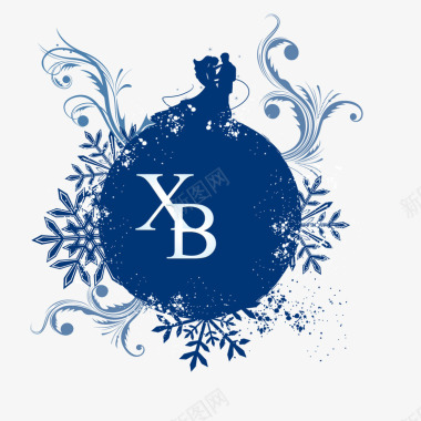 XB心心相印爱情logo图标图标