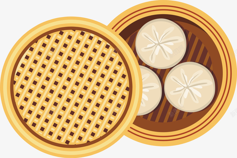 精美小笼包矢量图ai免抠素材_88icon https://88icon.com 包子 包子设计 好吃 小笼包设计 插画 精美 矢量图