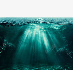 海底气泡唯美海洋海底景色高清图片