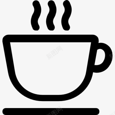 法式点心咖啡杯图标图标