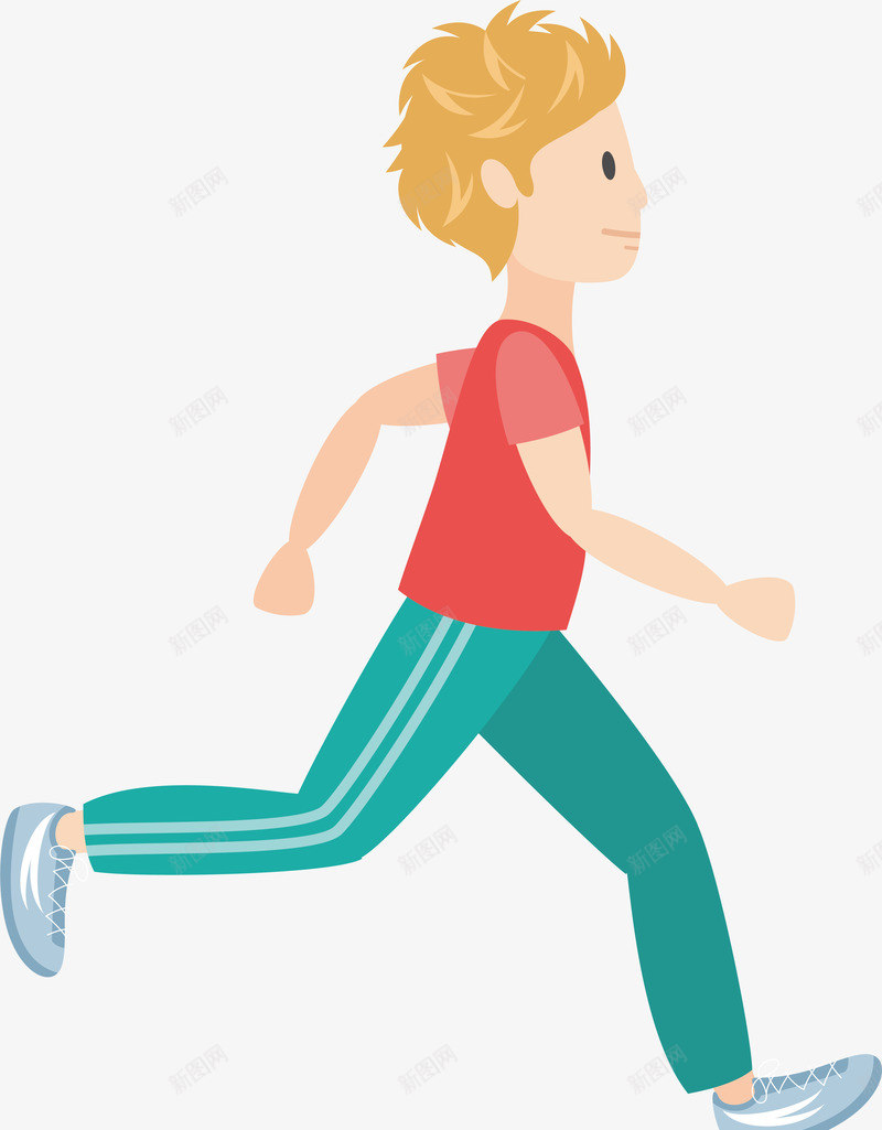 跑步健身主题红衣少年矢量图ai免抠素材_88icon https://88icon.com 人物 体育 健身 卡通红衣少年 手描 活动 设计 跑步 运动 锻炼 矢量图