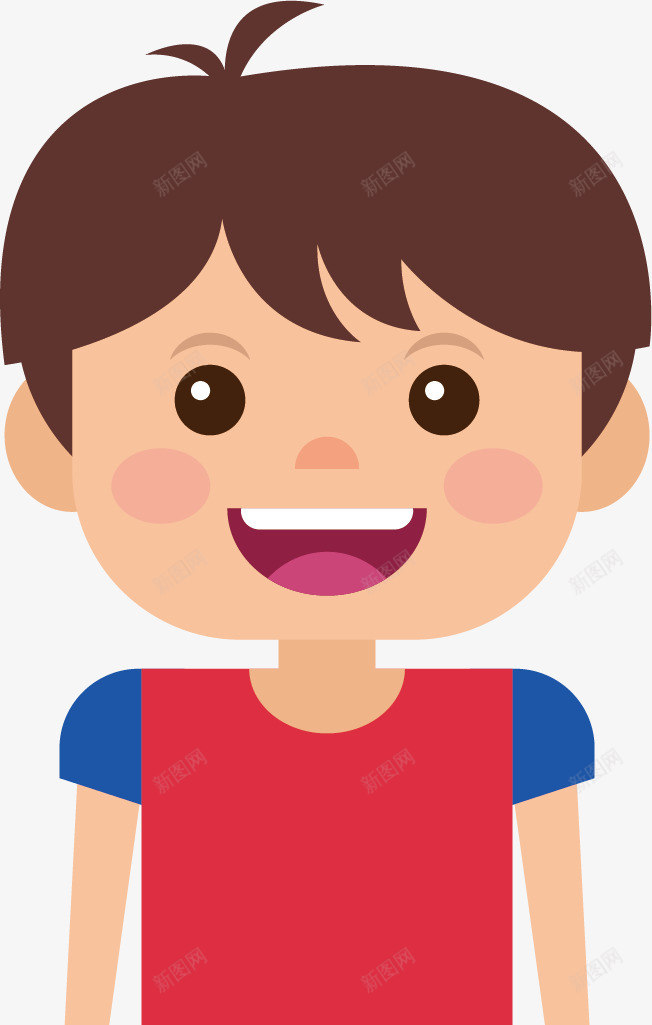 身穿红色上衣的男孩矢量图ai免抠素材_88icon https://88icon.com 儿童 男孩 红色上衣 蓝色短裤 蓝色鞋子 矢量图