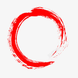 圆圈背景手绘水墨红圈高清图片
