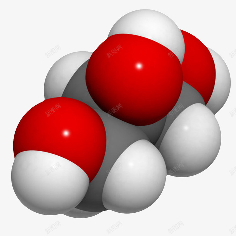 红白色清晰甘油分子形状png免抠素材_88icon https://88icon.com 分子形状 分子结构 原子 发亮 放大 最小单元 清晰 物理化学术语 空间 阿伏伽德罗 顺序