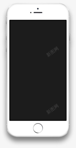 苹果6手机黑屏手机模型素材