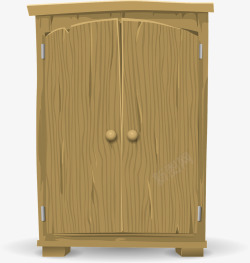 棕色的木头厨房柜子素材