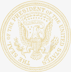 老式的总统印章插图矢量图素材
