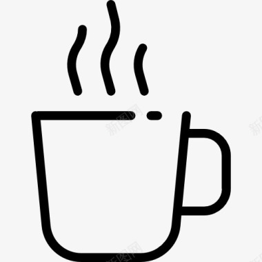 洒落的咖啡咖啡杯图标图标