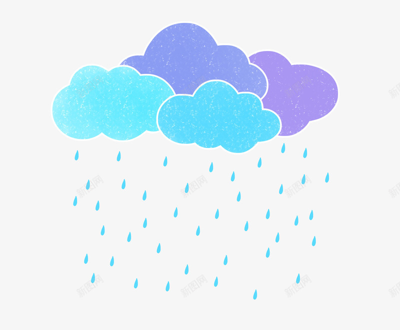 谷雨手绘雨水下雨云朵卡通png免抠素材_88icon https://88icon.com AI素材二十四节气 下雨 云朵卡通 手绘雨水 谷雨 阴雨天气