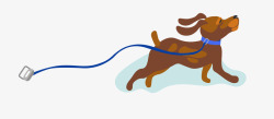 站立奔跑的狗卡通可爱奔跑的狗矢量图高清图片