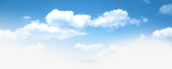 白云蓝色天空白云风景装饰高清图片