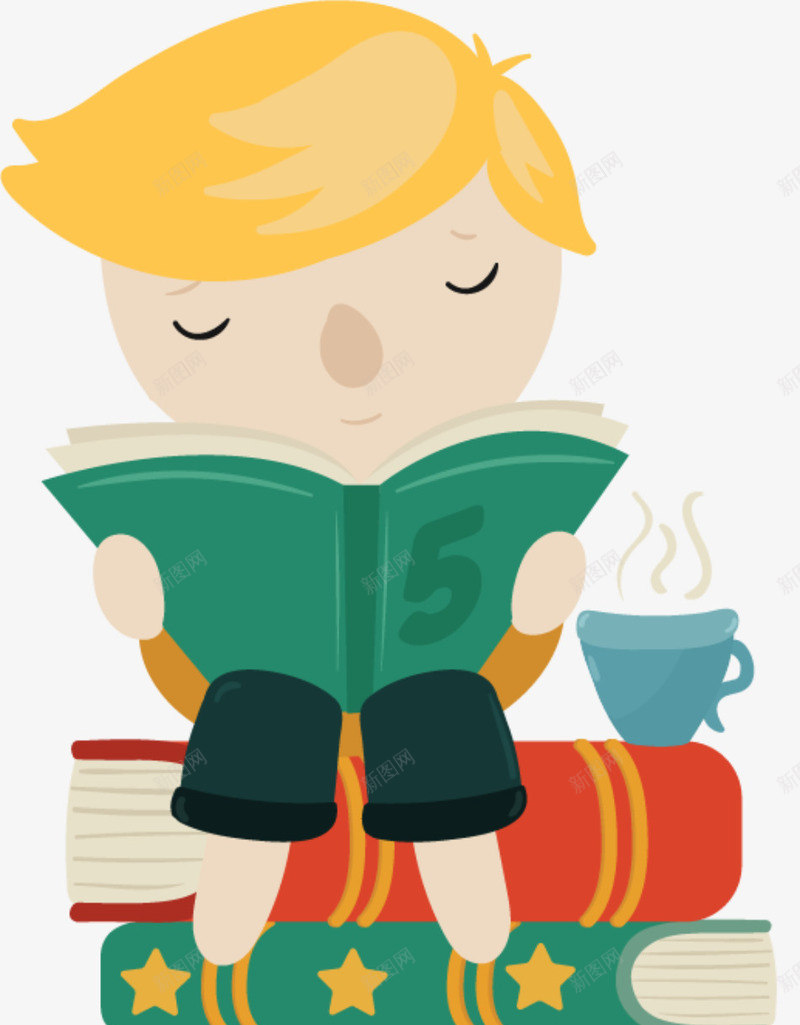高考加油读书的男孩png免抠素材_88icon https://88icon.com 喝咖啡 看书 认真学习 认真读书 读书的男孩 高考加油